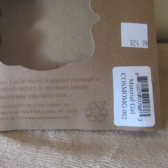 Unity Cosmo Cricket "Material Girl" Red Rubber 16 Stamp Set Sewing Theme - Picture 12 of 14